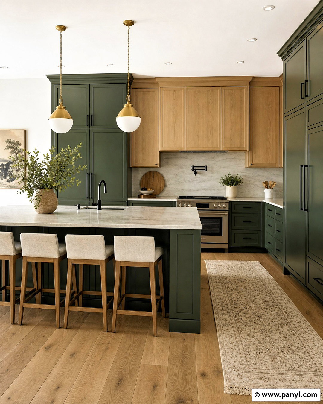 Forest Green Kitchen - 20 bold kitchen colors