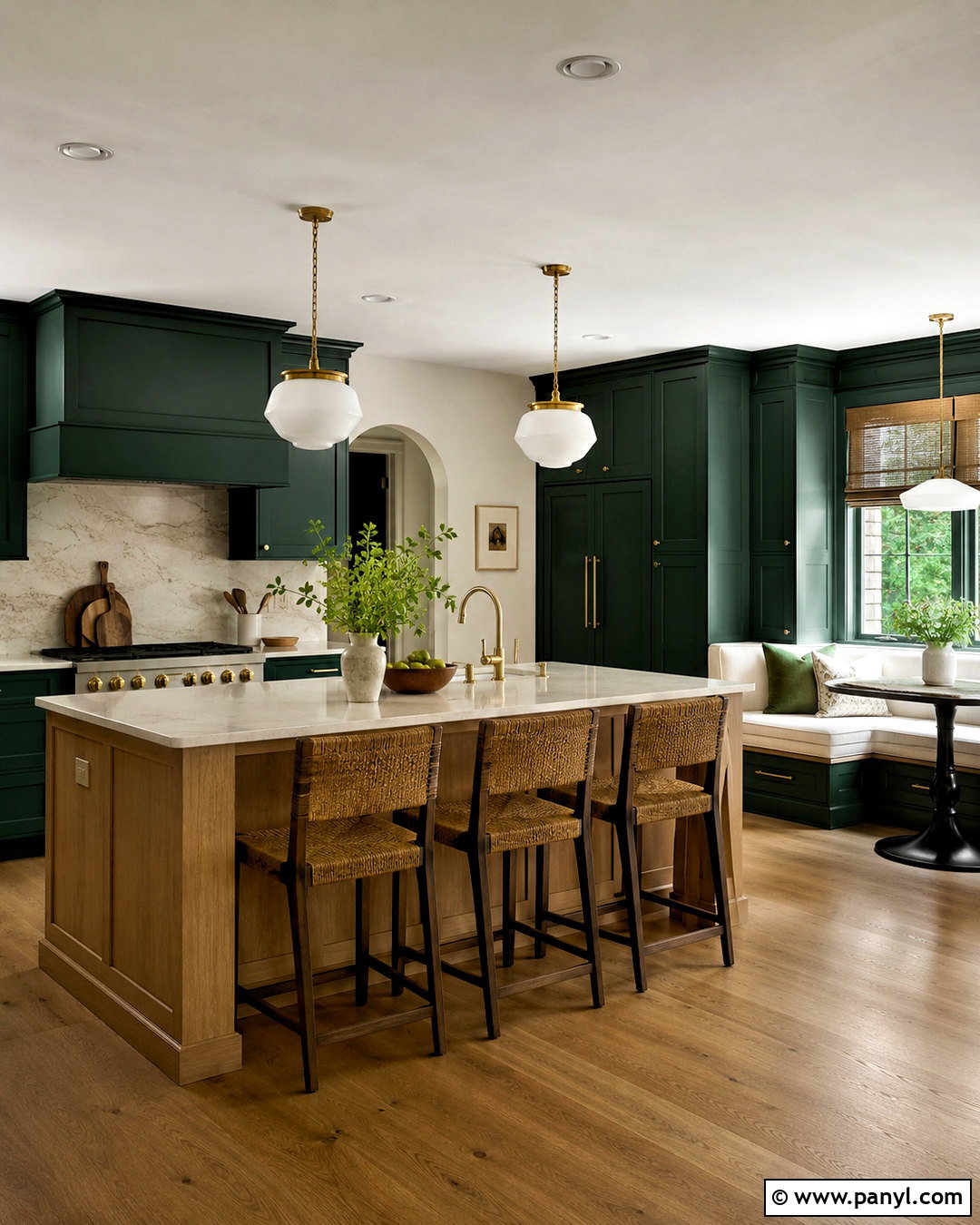 Forest Green Kitchen - 20 bold paint colors