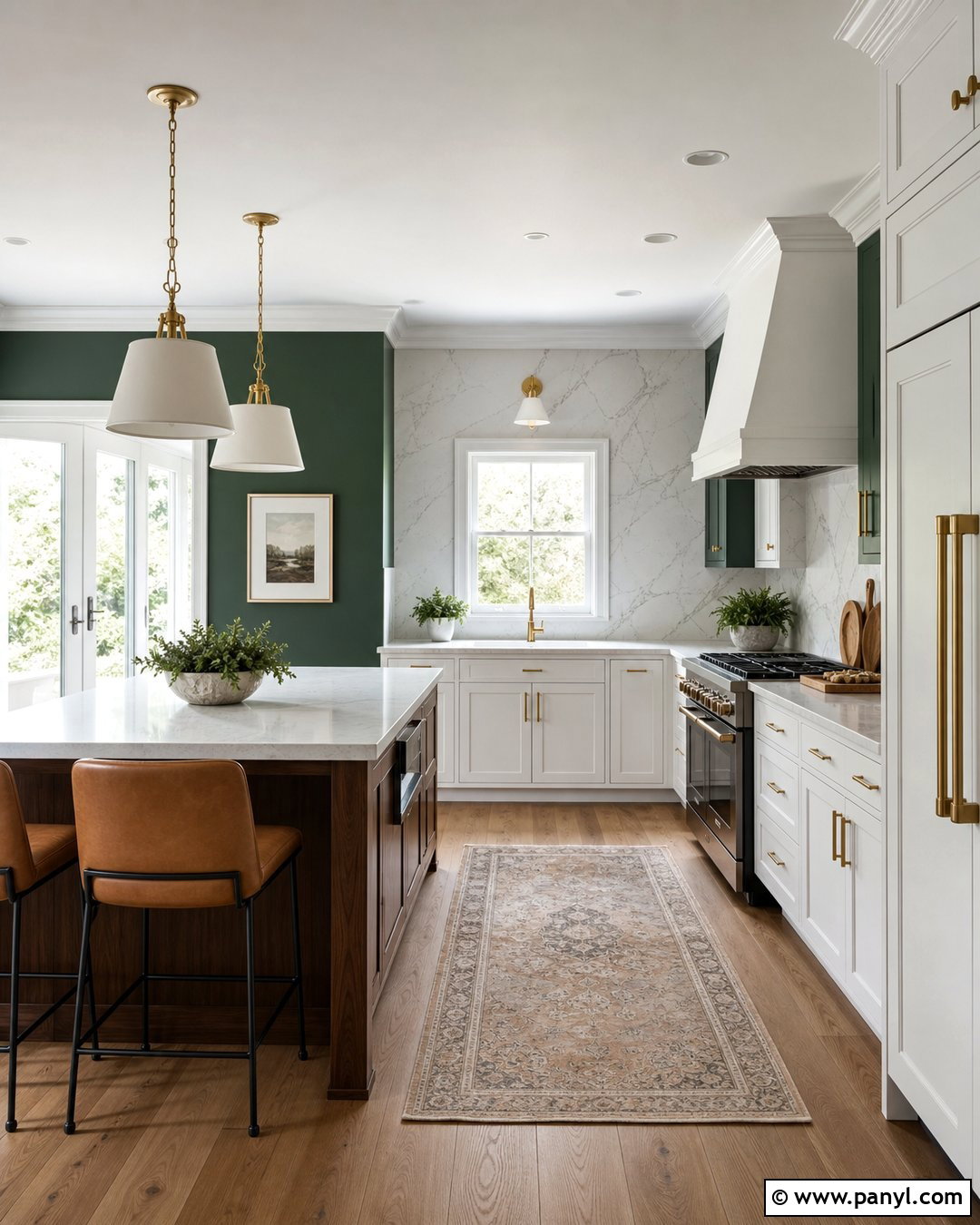 Forest Green Kitchen Walls - 30 White Kitchen Wall Color Ideas