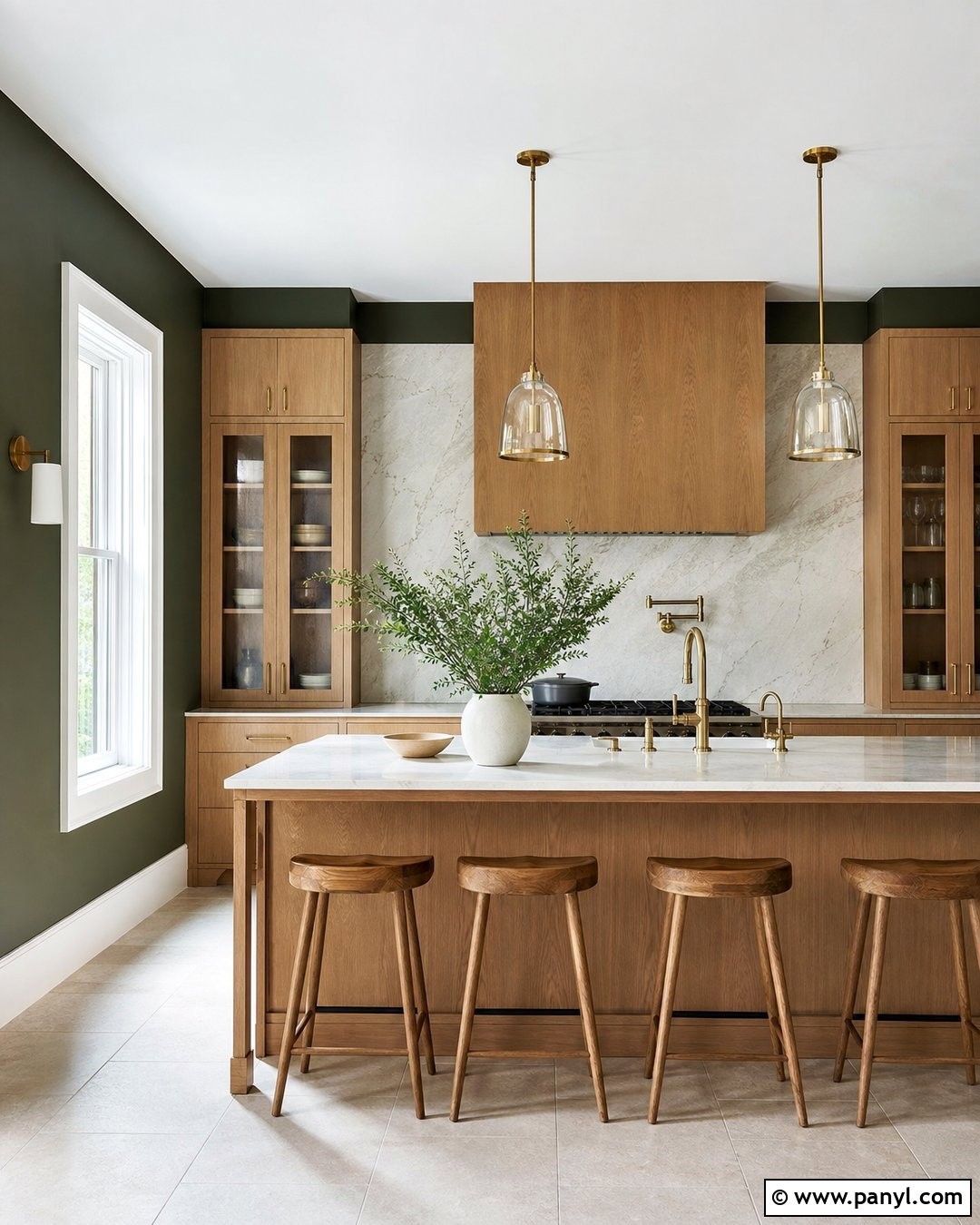 Forest Green Kitchen Walls - 35 kitchen wall colours