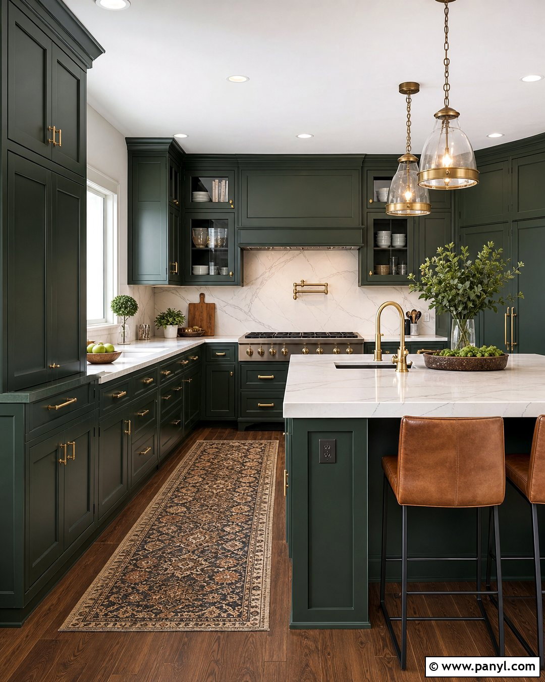 Forest Green Kitchen - 20 Current Kitchen Color Trends