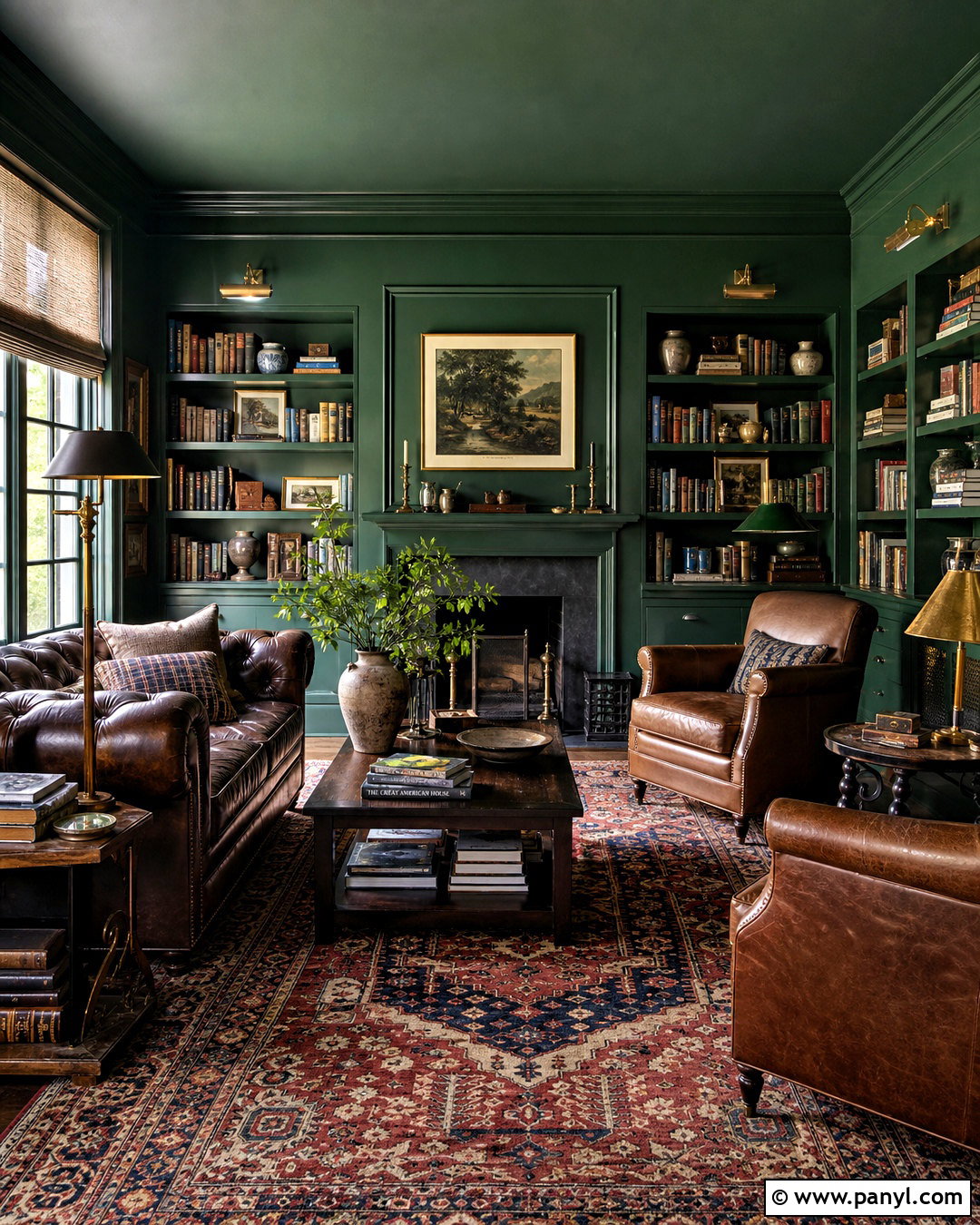 Forest Green Library Paint - 20 interior paint ideas