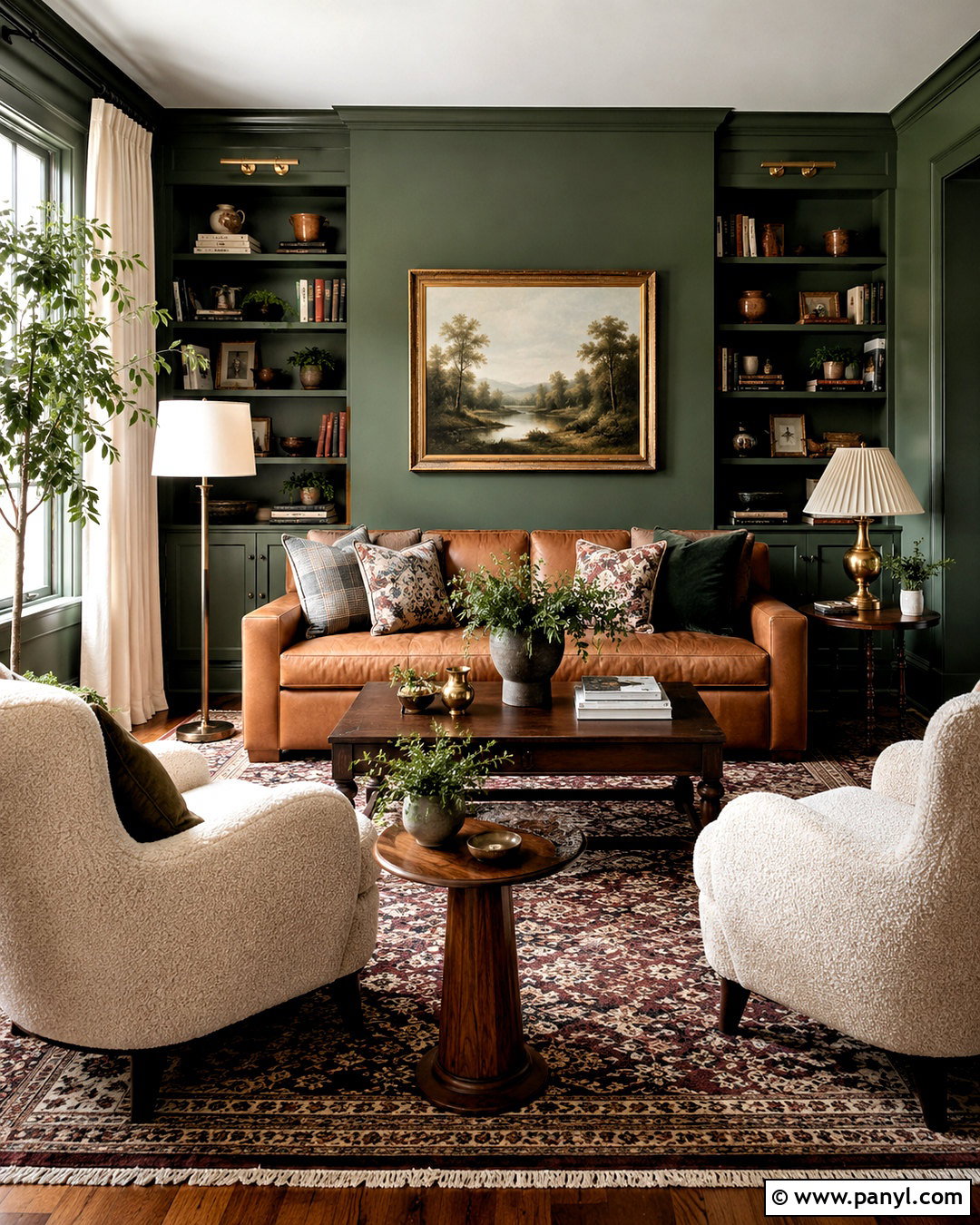 Forest Green Living Room - 20 interior design living room colors