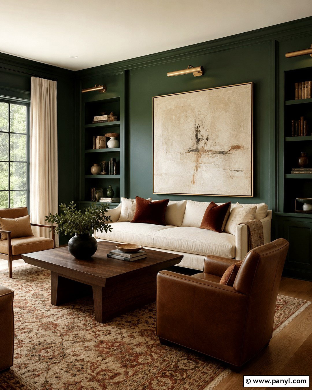 Forest Green Living Room Walls - 20 Living Room Wall Color Ideas Modern Ideas