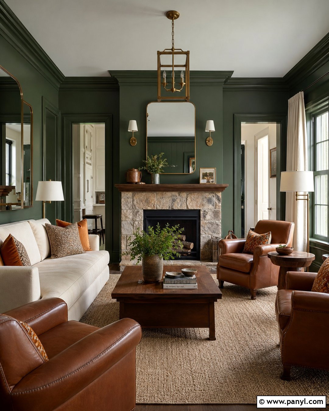 Forest Green Living Room Walls - 30 Paint Ideas For Walls Living Room Ideas
