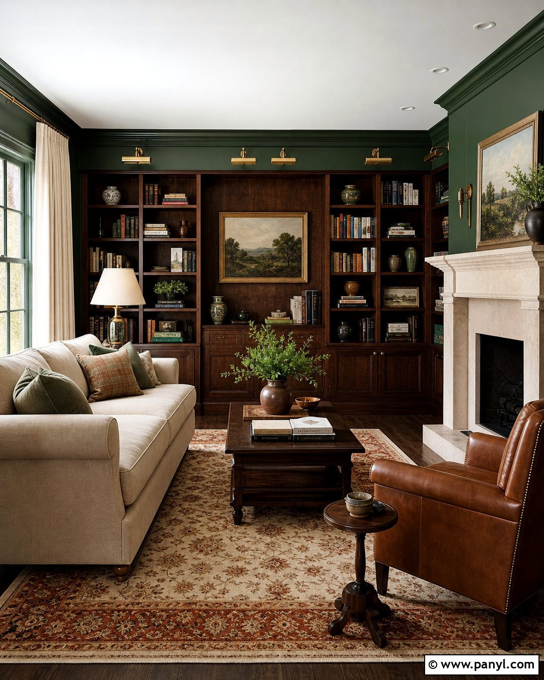 Forest Green Living Room Walls - 35 Best Wall Colors For Living Room Ideas