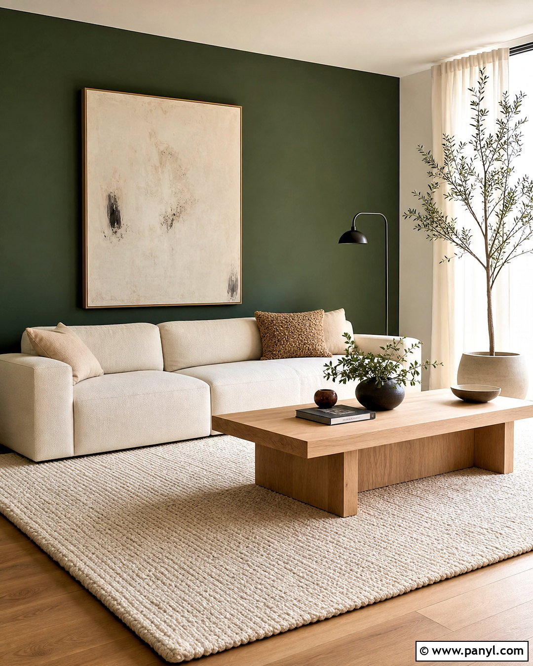 Forest Green Minimalist Living Room - 20 forest green living room ideas