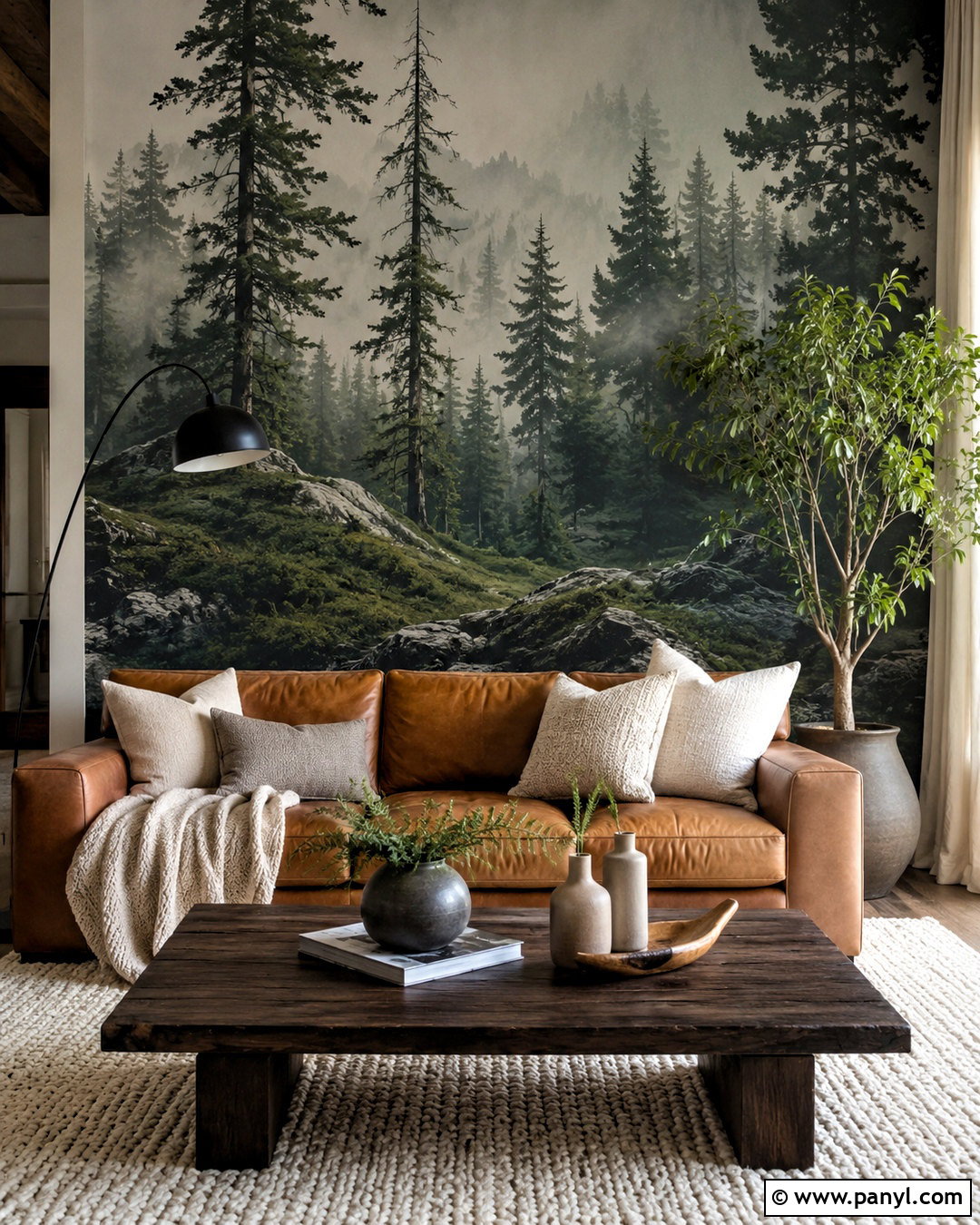 Forest Green Mural Wallpaper - 40 Wallpaper Colour Ideas
