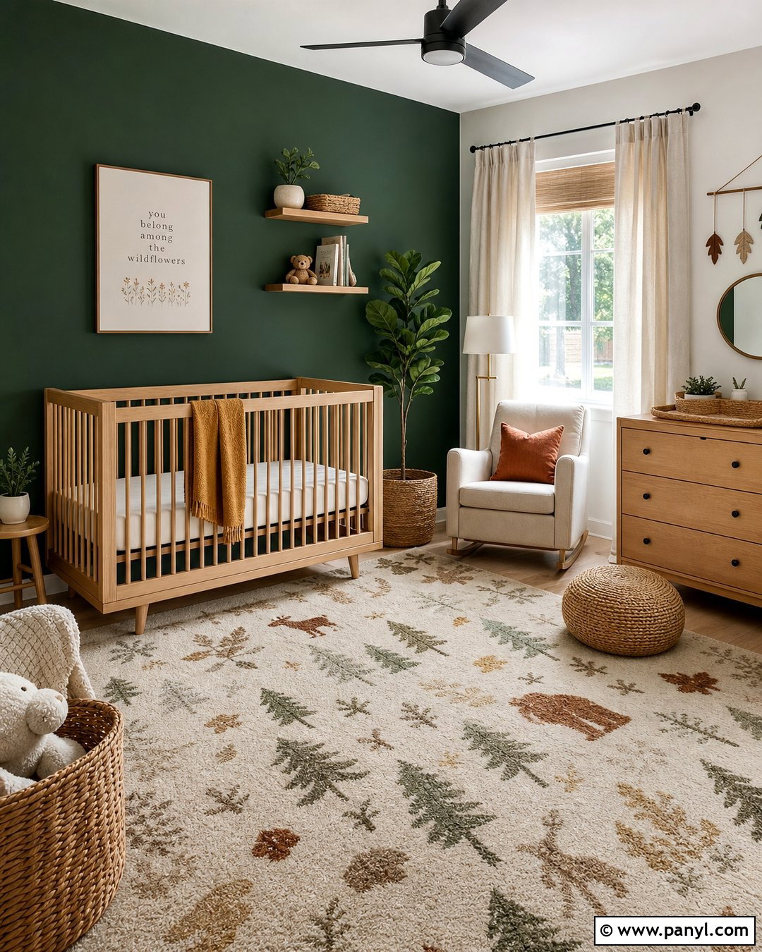 Forest Green Nursery Walls - 25 Forest Green Wall Color Ideas