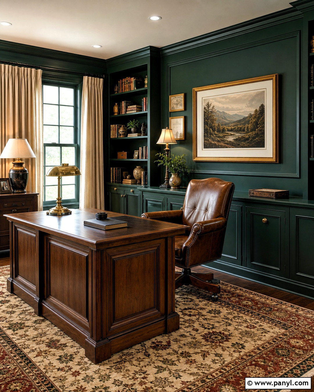 Forest Green Office Paint - 20 moody office paint colors