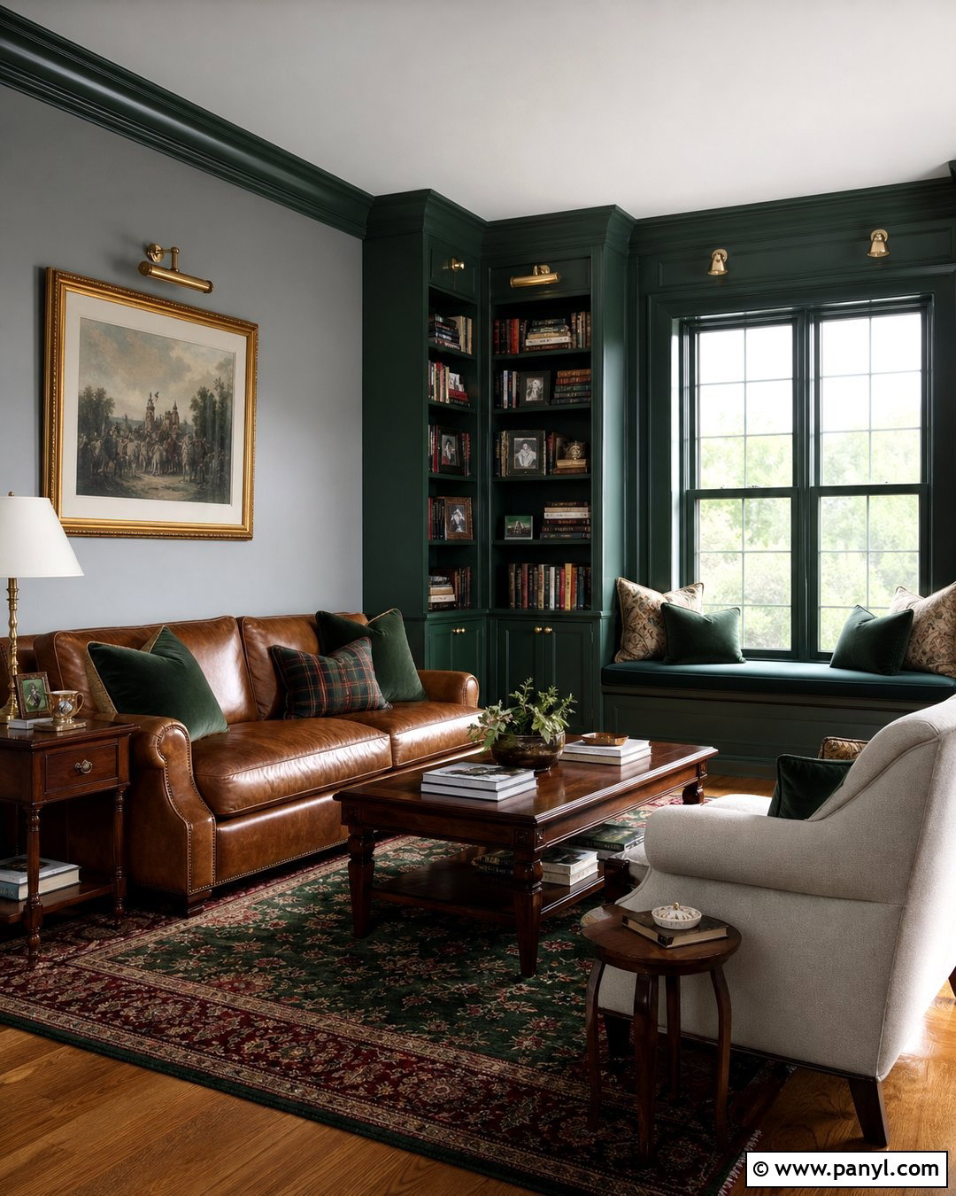 Forest Green Paint With Gray Walls - 20 Paint Colors That Go With Gray Walls