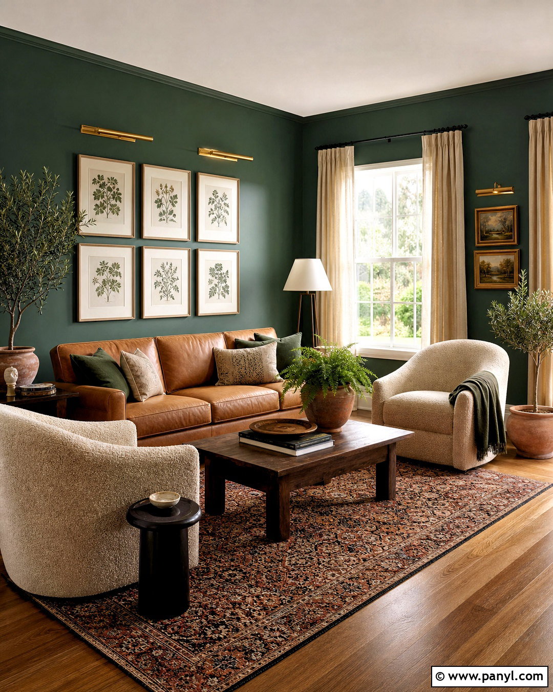 Forest Green Paint - 20 dark room paint colors
