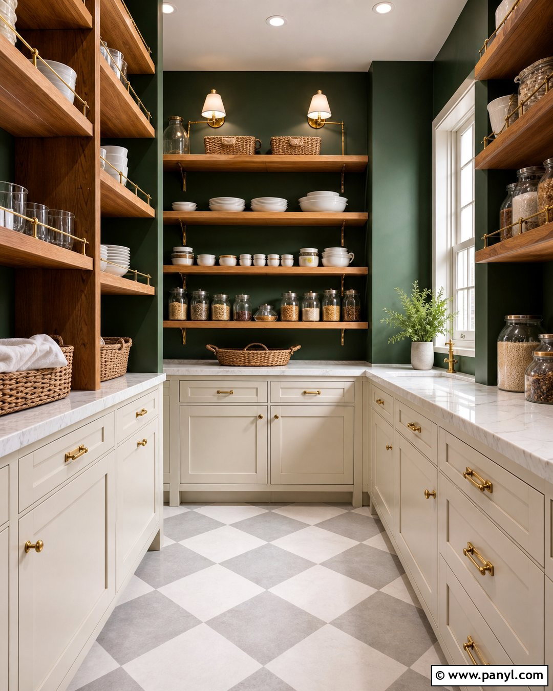 Forest Green Pantry Walls - 25 Pantry Wall Colors