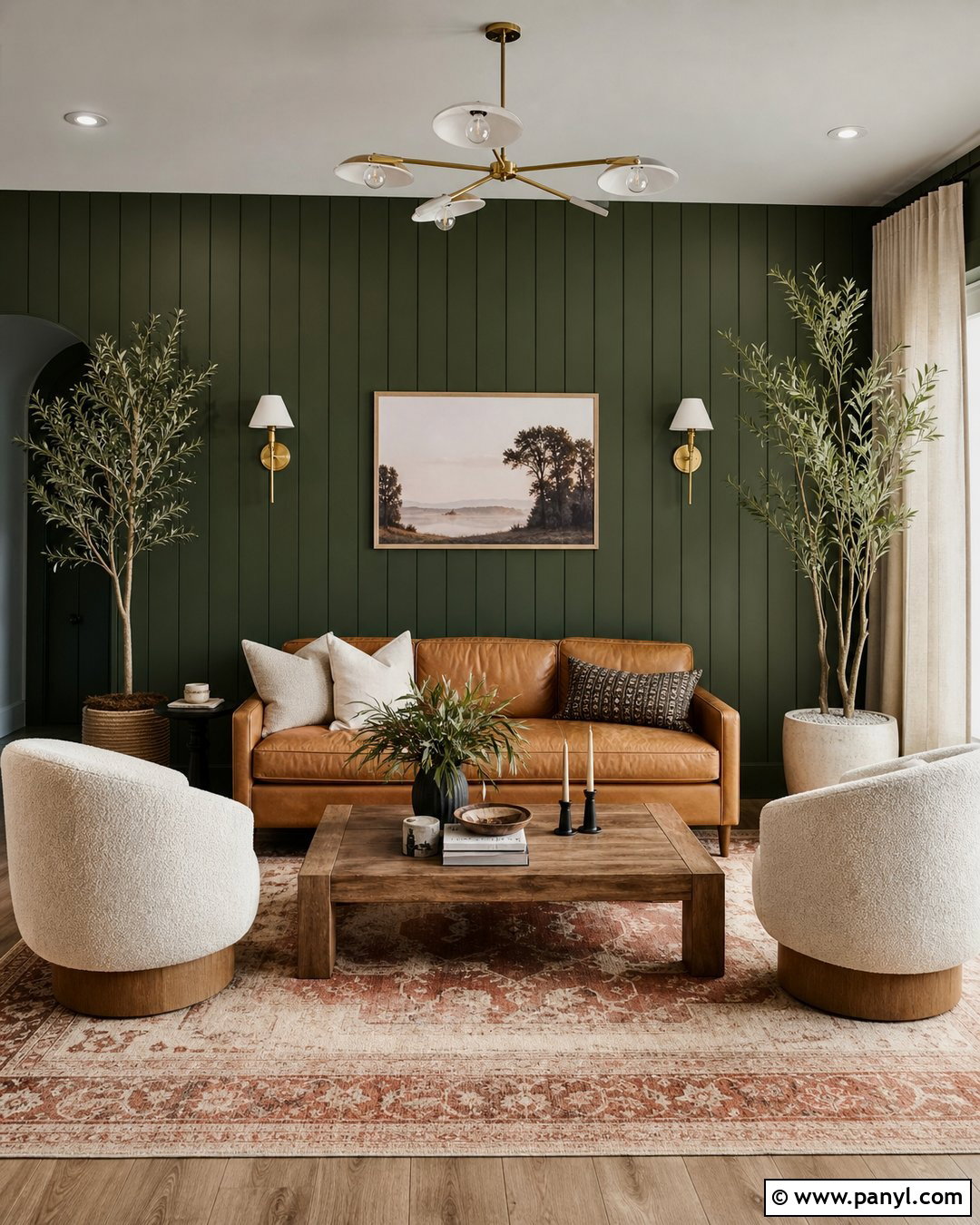 Forest Green Ridged Wall - 30 texture colour wall ideas