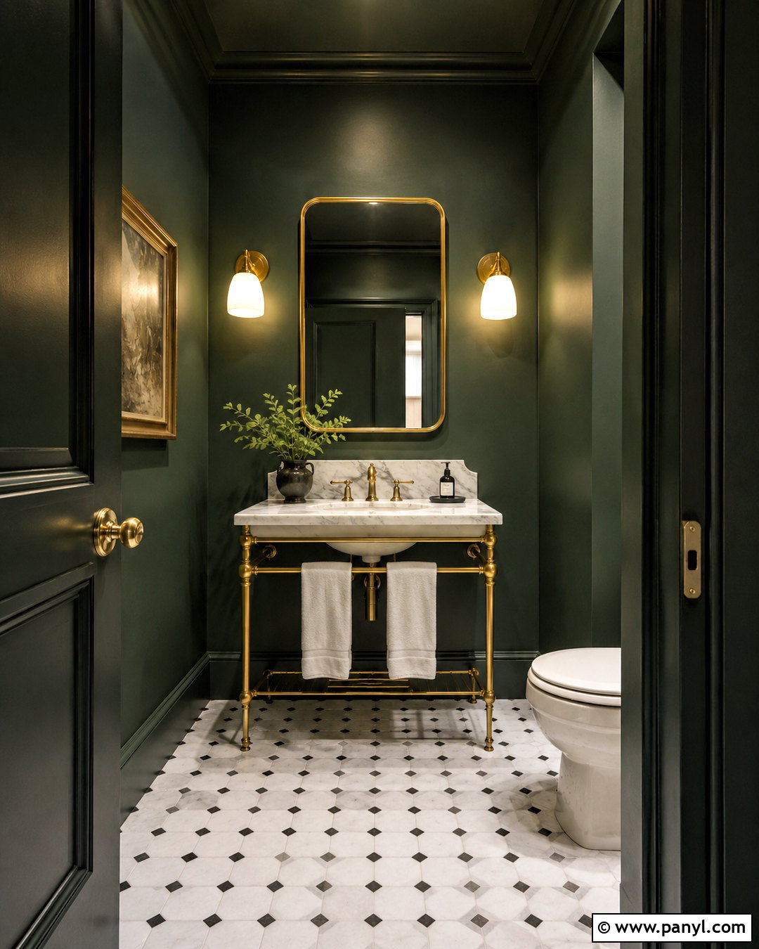 Forest Green Small Bathroom Walls - 35 small bathroom wall colors