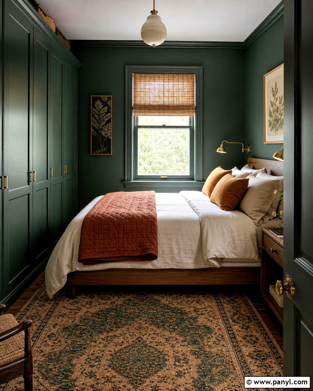 Forest Green Small Bedroom - 20 small bedroom colour ideas