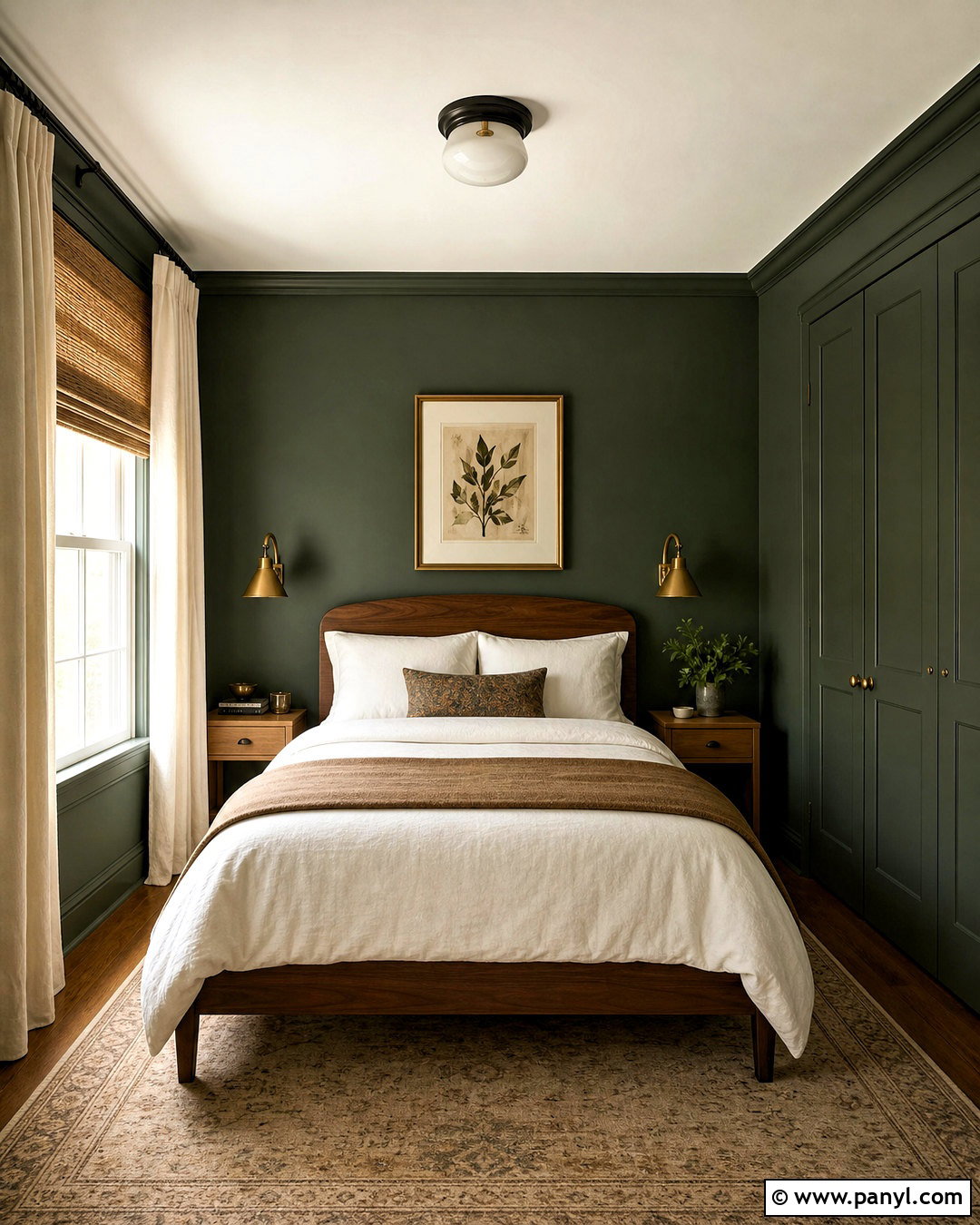 Forest Green Small Bedroom - 20 bedroom paint ideas for small rooms