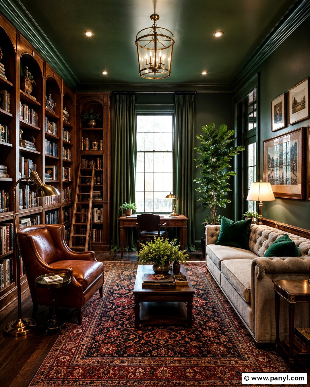 Forest Green Speakeasy Walls - 20 Speakeasy Wall Colors