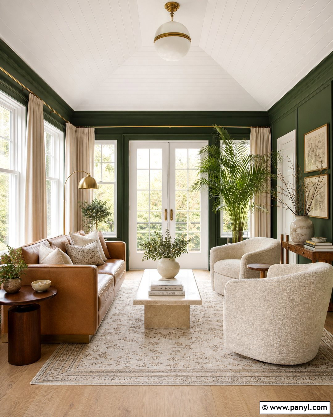 Forest Green Sunroom Walls - 30 sunroom wall colors