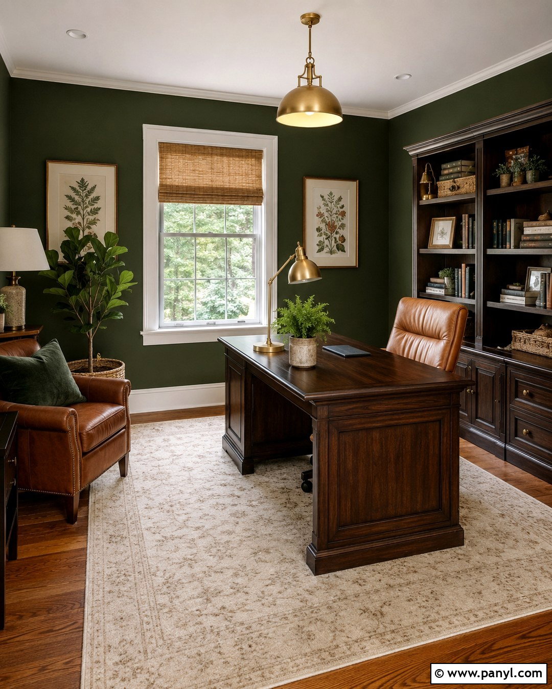 Forest Green Wall Color - 20 Best Wall Color For Honey Oak Floors
