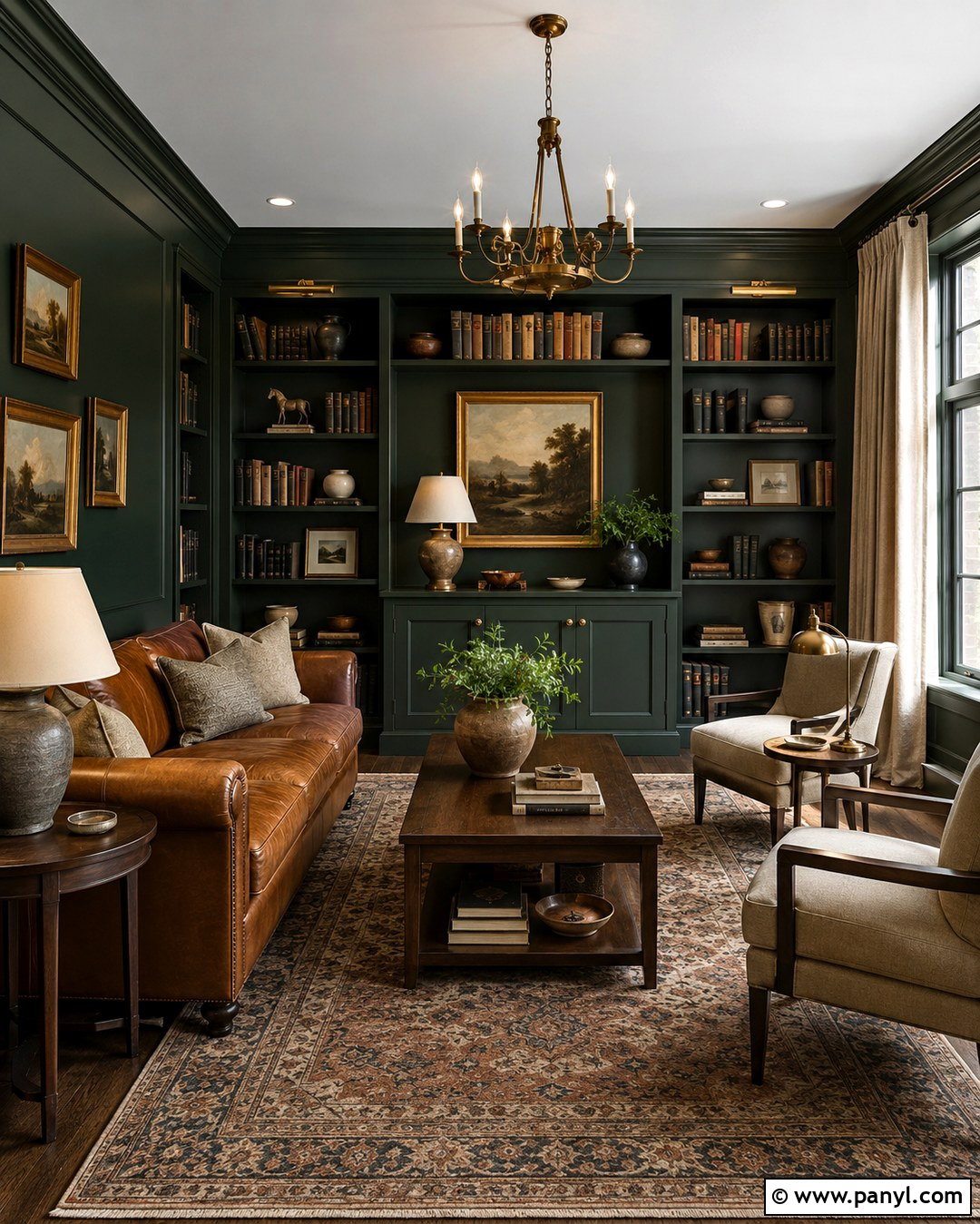 Forest Green Wall Color - 20 Cozy Home Wall Colors