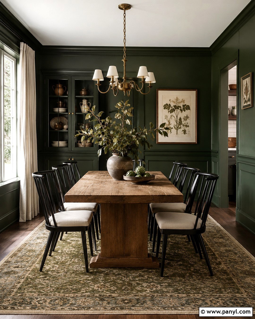 Forest Green Wall Color - 20 Dark Moody Wall Colors