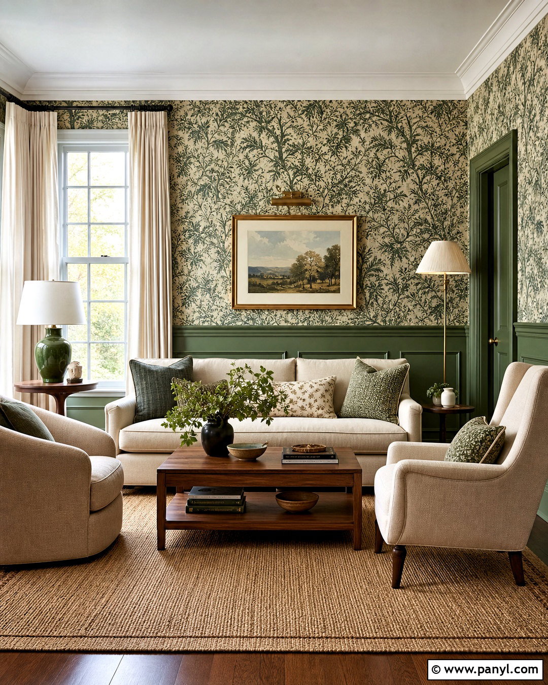 Forest Green Wallpaper Living Room - 20 forest green living room ideas