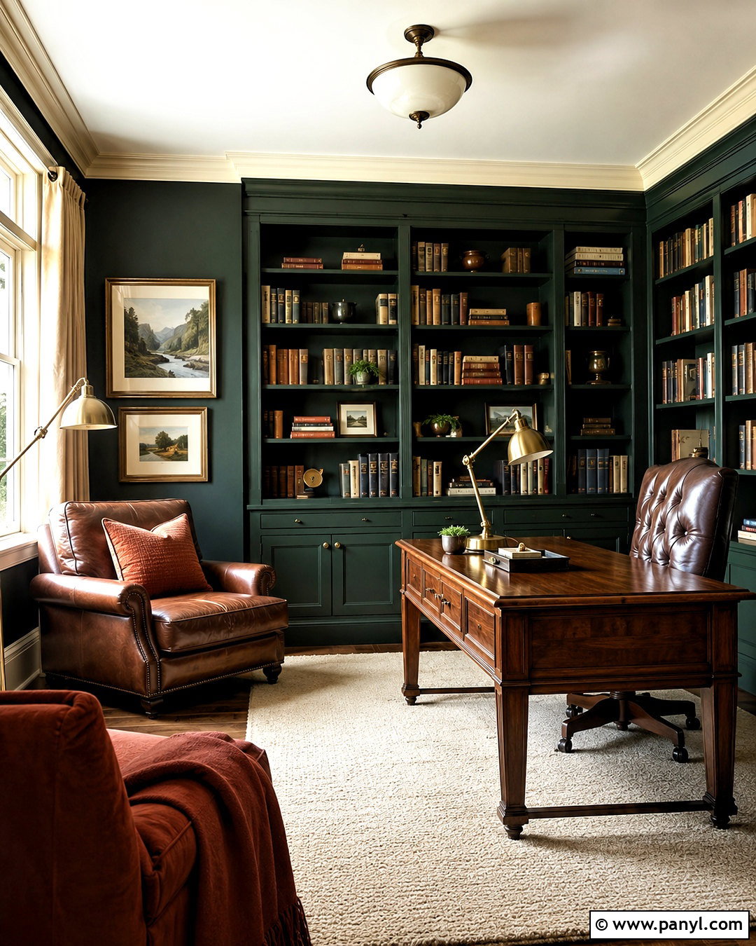 Forest Green Walls With Cream Trim - 20 Wall Colors With Cream Trim Ideas