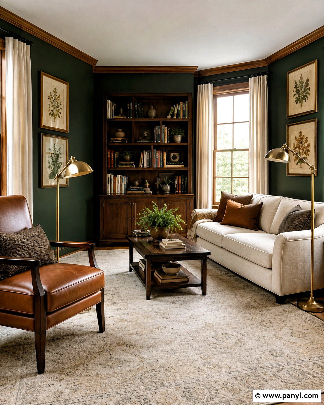 Forest Green Walls With Oak Trim - 20 Wall Colors For Oak Trim Ideas