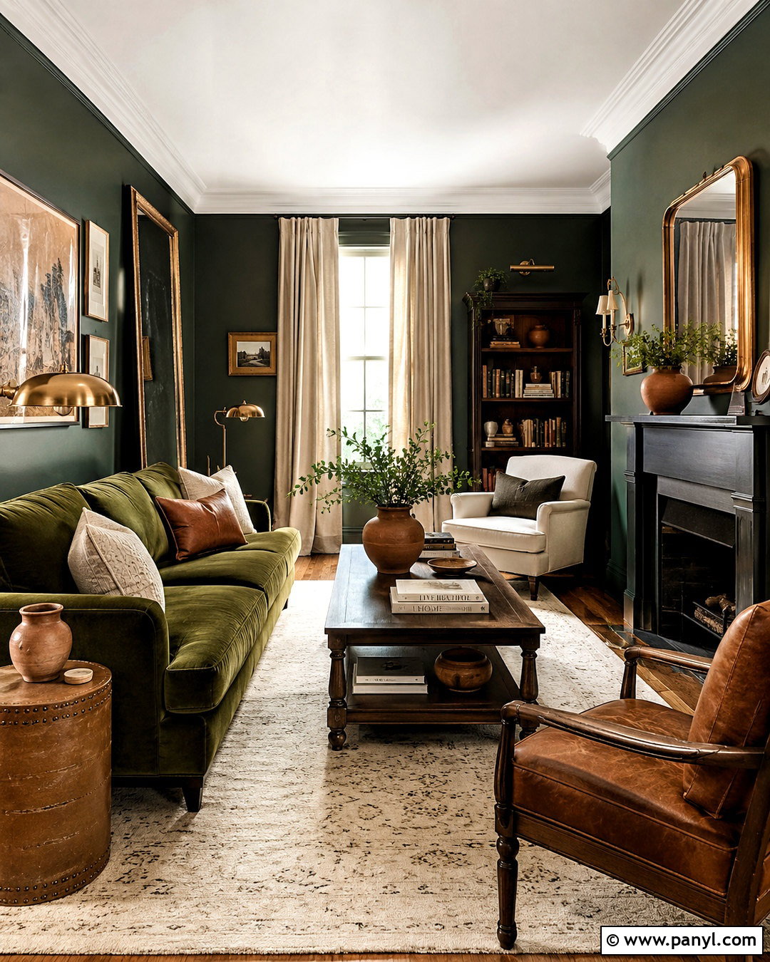 Forest Green Walls With Olive Green Couch - 20 Wall Color For Olive Green Couch Ideas