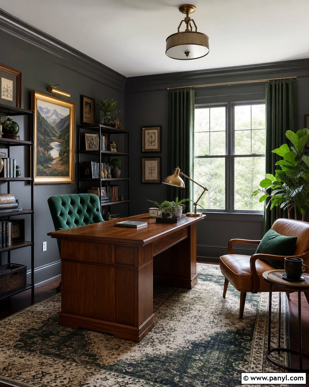 Forest Green With Gray Walls - 35 Accent Colors With Gray Walls