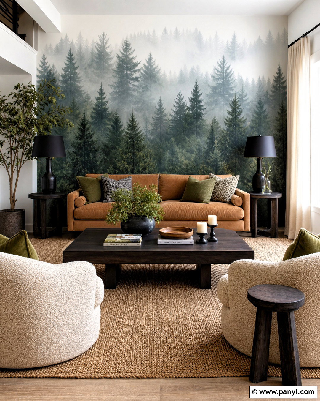 Forest Wallpaper Living Room - 20 wallpaper backgrounds living room ideas