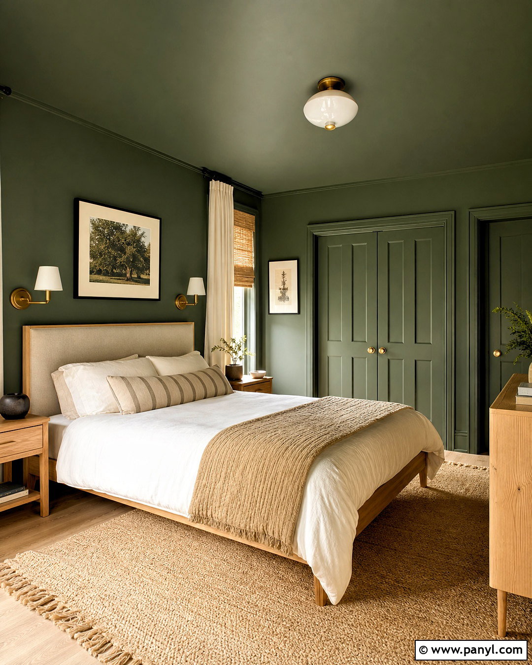 Forestwood SW Color-Drenched Guest Room - 20 forestwood sw paint ideas