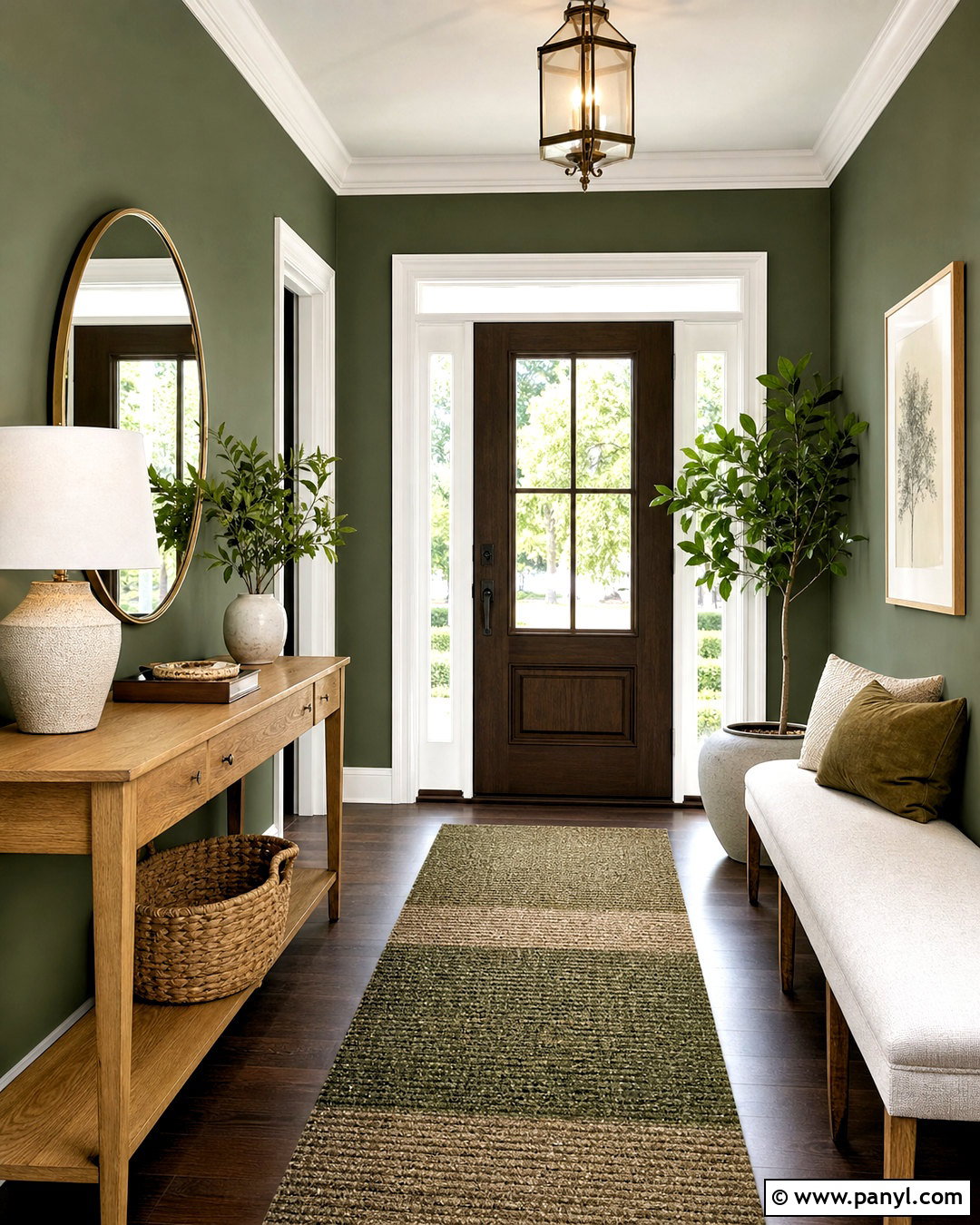 Forestwood SW Entryway With White Trim - 20 forestwood sw paint ideas