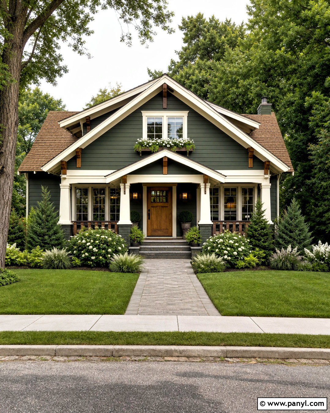 Forestwood SW Exterior With Cream Trim - 20 forestwood sw paint ideas