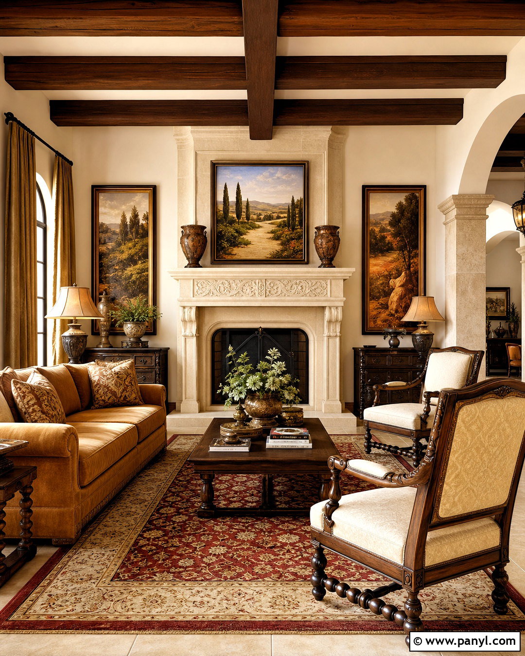Formal Tuscan Living Room - 20 tuscan living room ideas