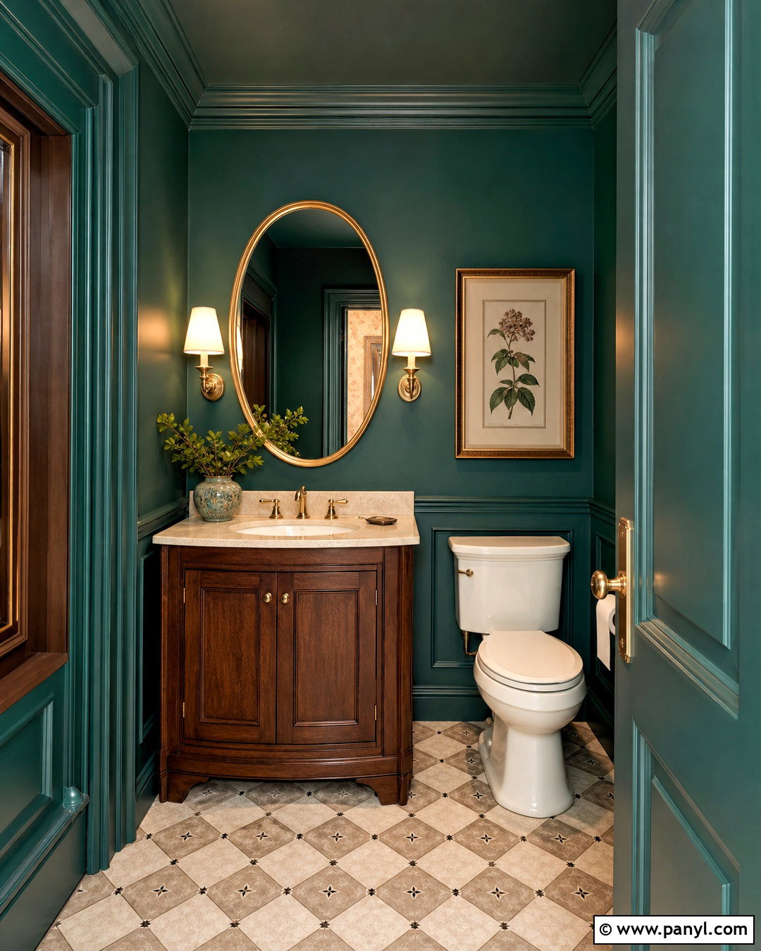 Foxhall Green Powder Room - 20 foxhall green sherwin williams ideas
