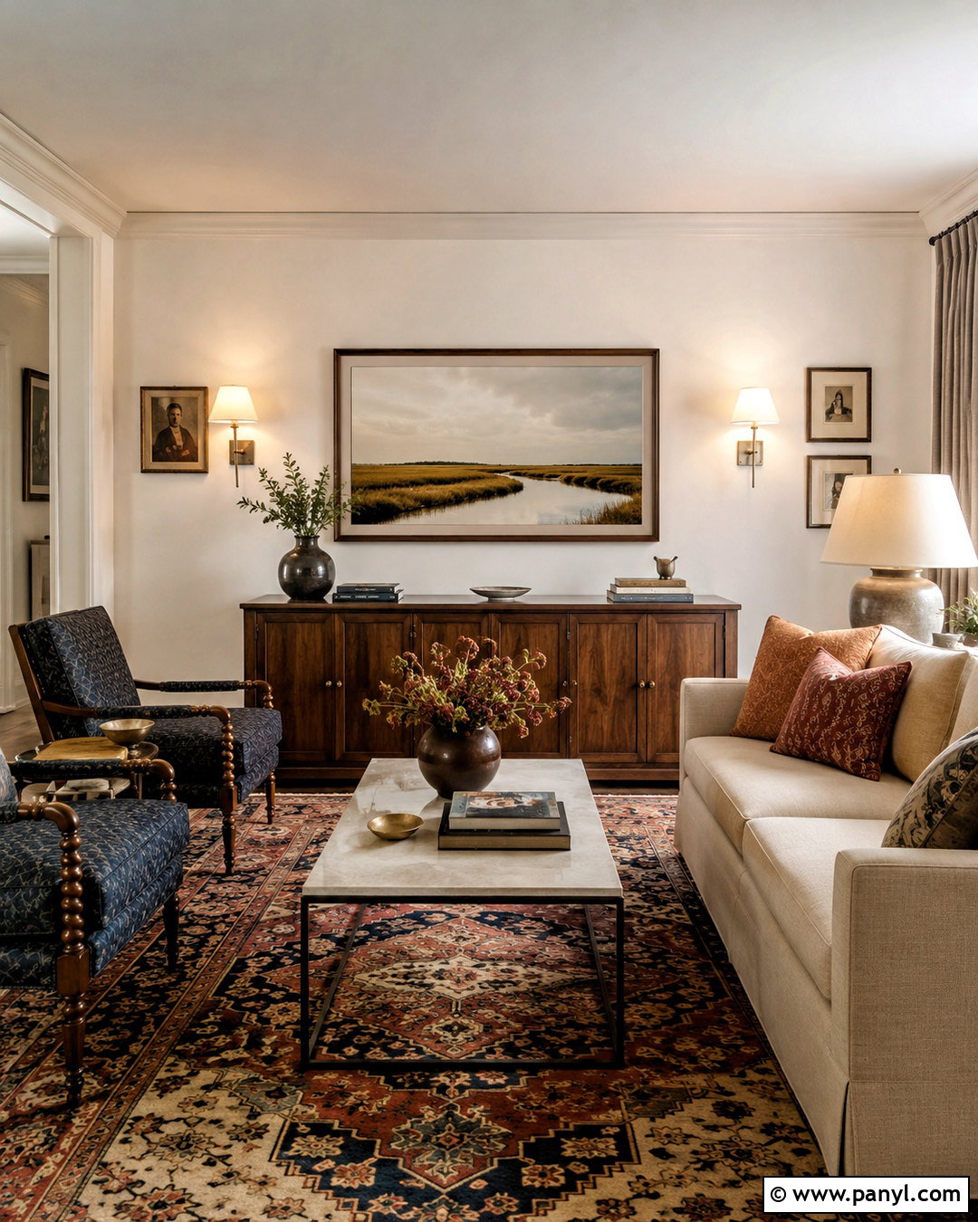 Frame TV Wall - 20 living room inspiration tv wall ideas