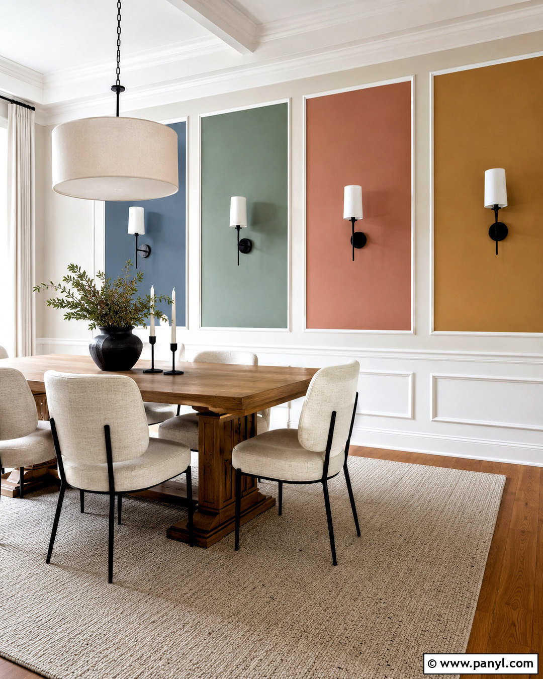 Framed Paint Swatch Wall - 20 paint swatches wall ideas