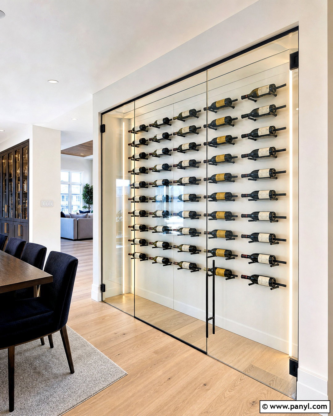 Frameless Glass Wine Cellar Wall - 20 small glass wine cellar wall ideas