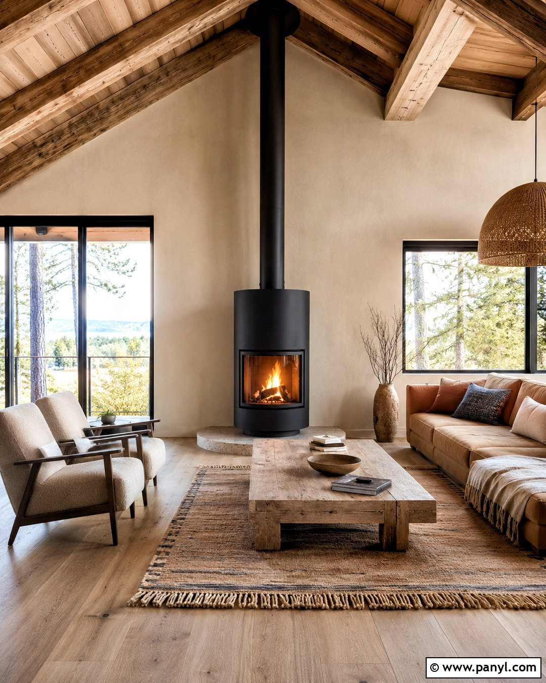 Freestanding Modern Fireplace - 20 modern fireplace ideas
