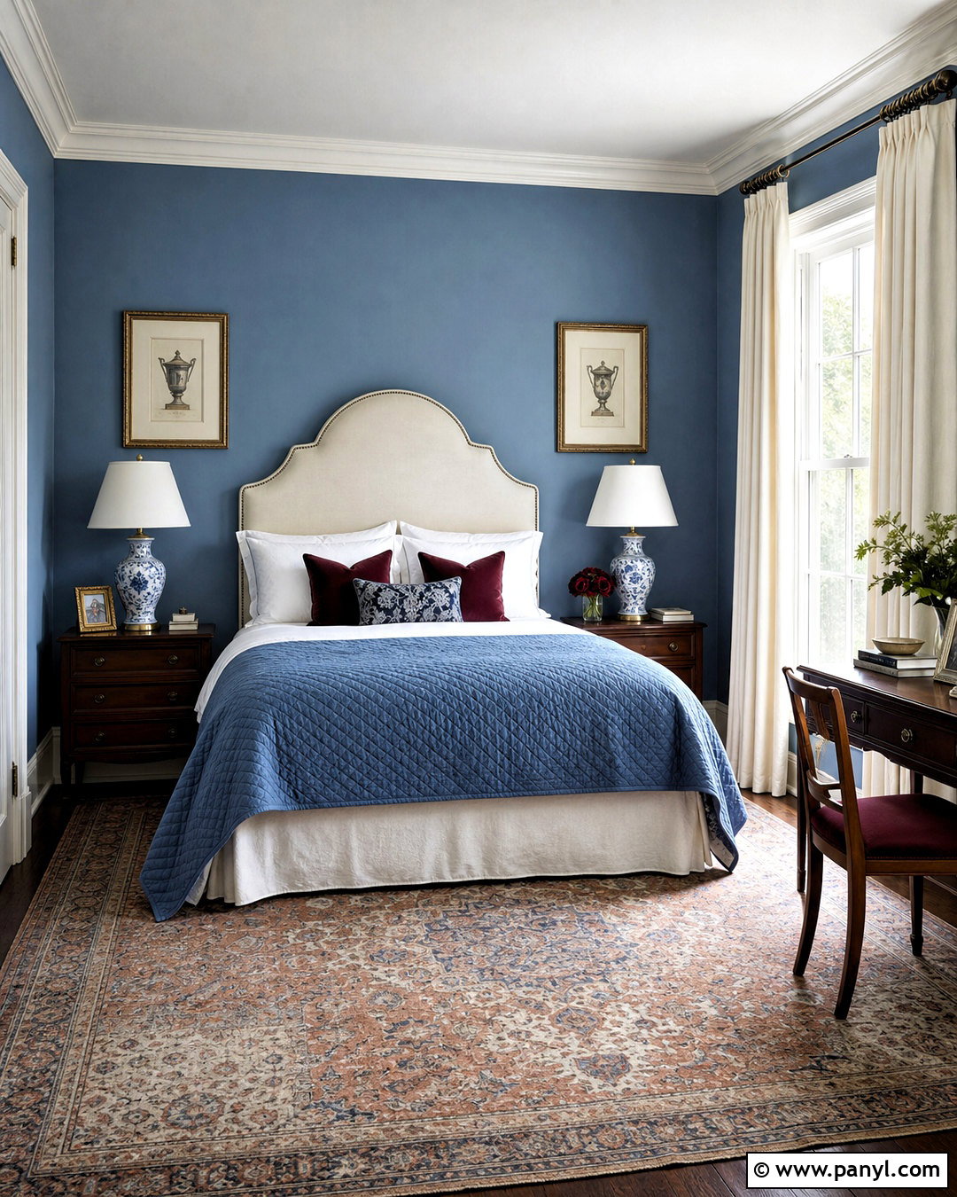 French Blue Bedroom - 20 blue paint colors for bedroom ideas