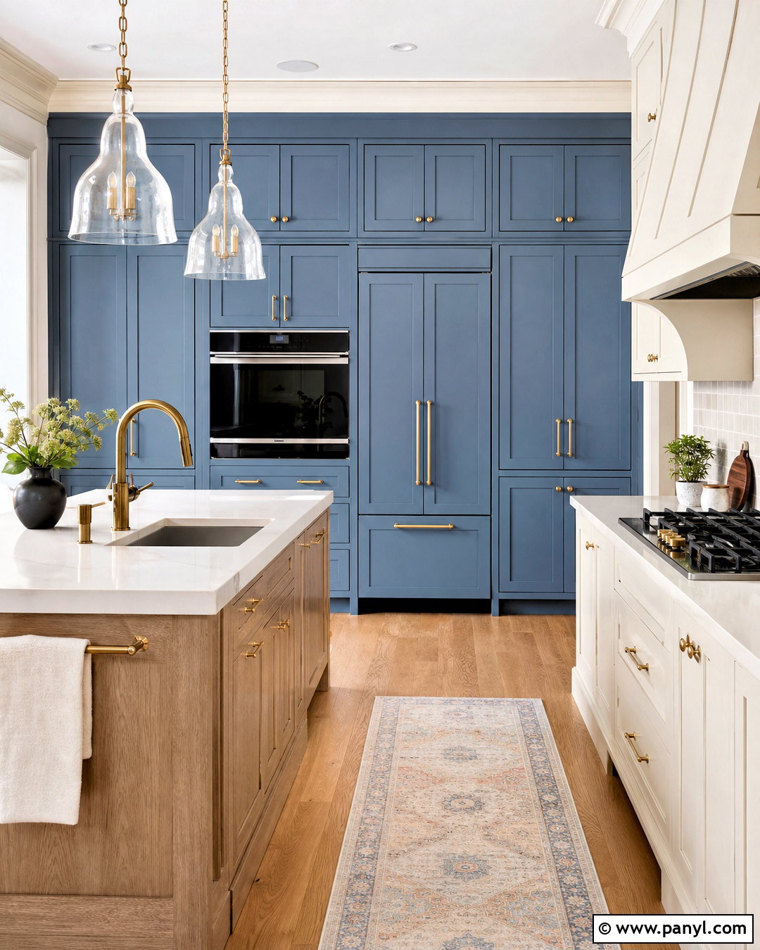 French Blue Kitchen Pantry Wall - 20 french blue kitchen ideas