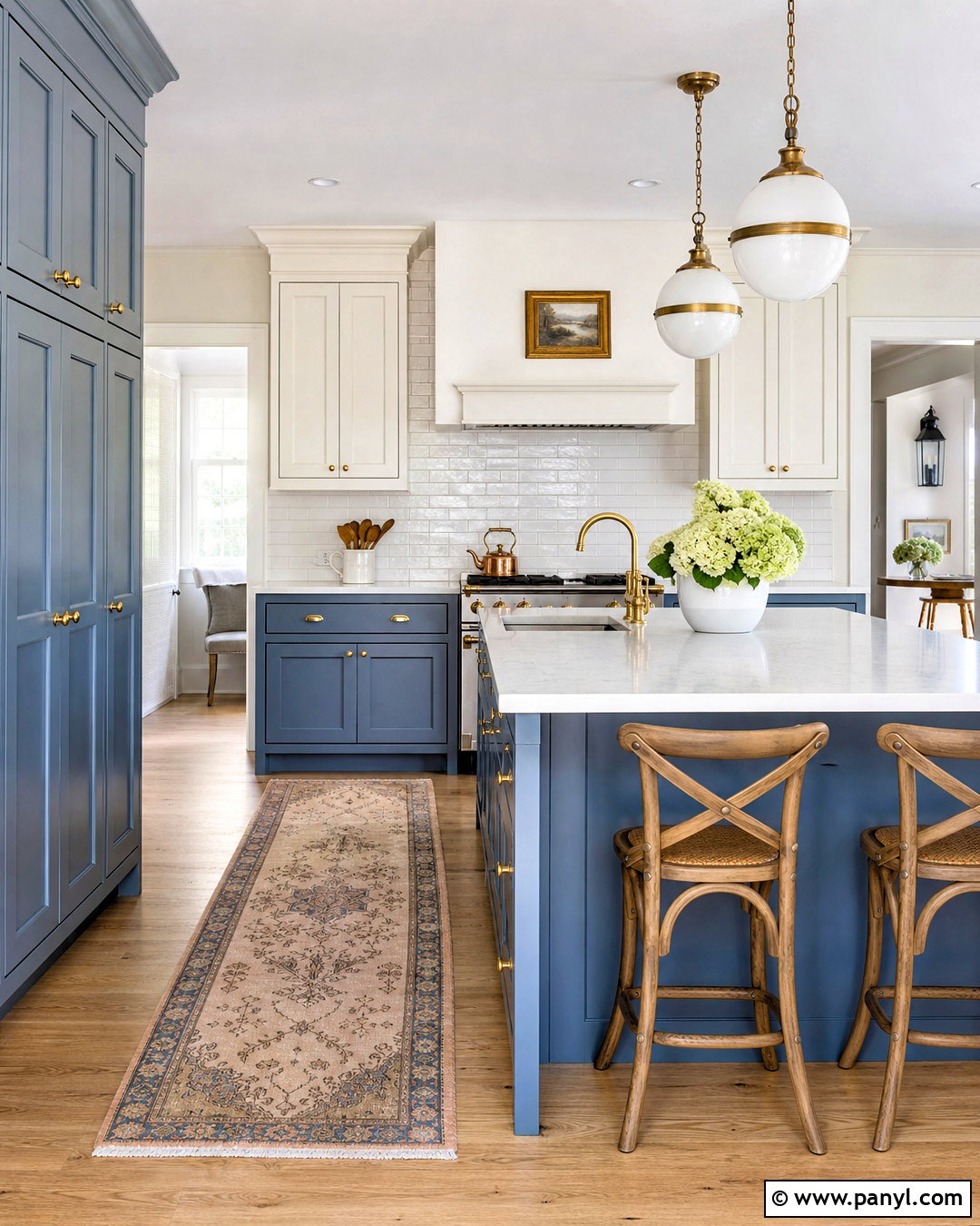 French Blue Lower Cabinets With White Upper Cabinets - 20 french blue kitchen ideas