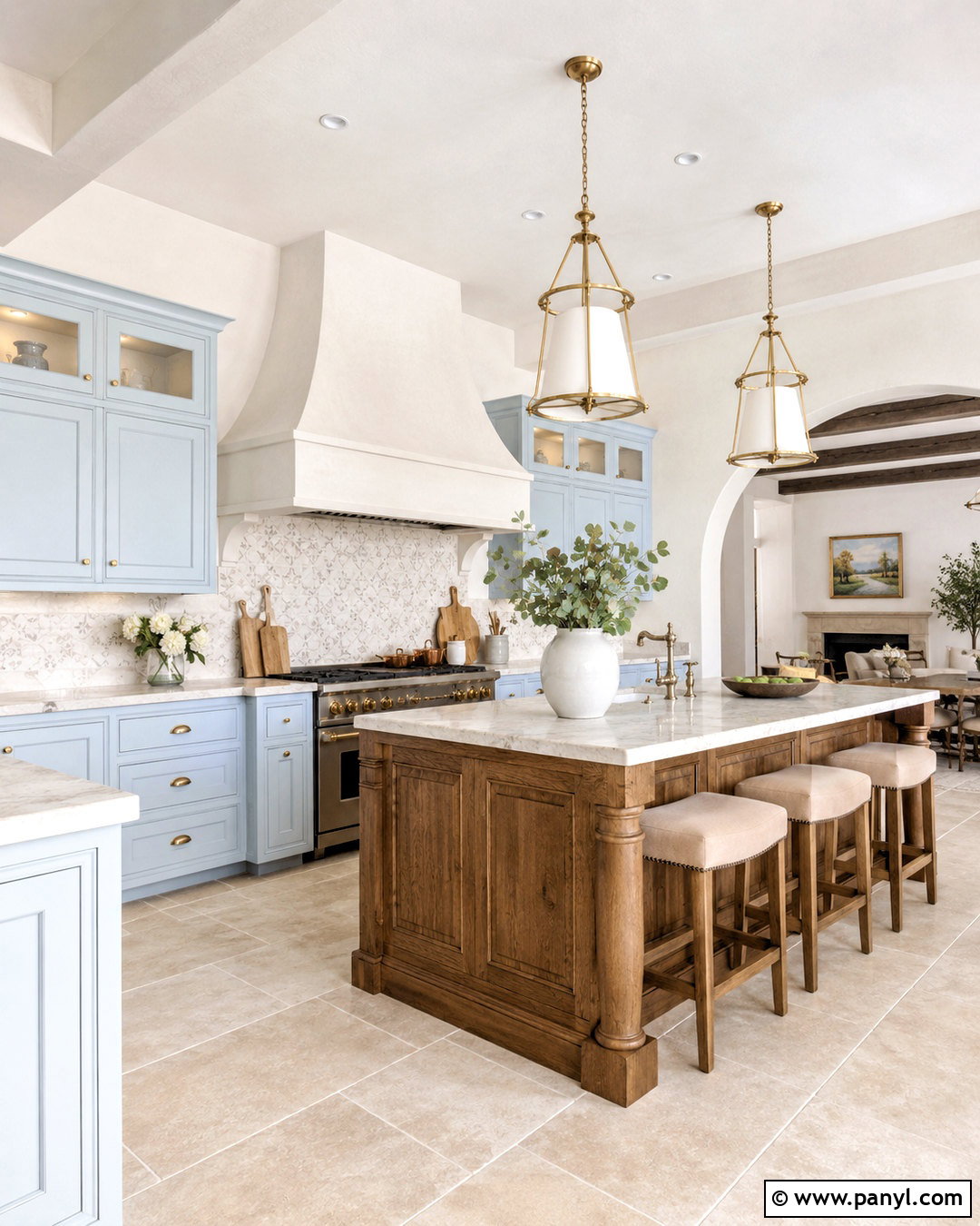 French Country Light Blue And White Kitchen - 20 light blue and white kitchen ideas