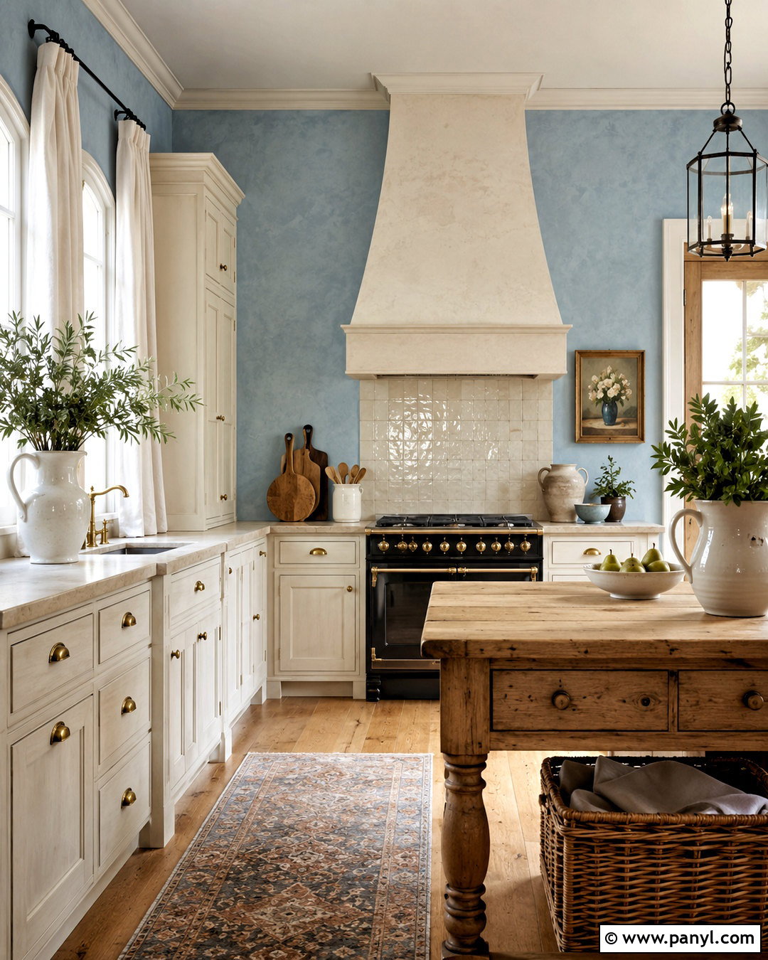 French Country Light Blue Kitchen Walls - 40 light blue kitchen walls