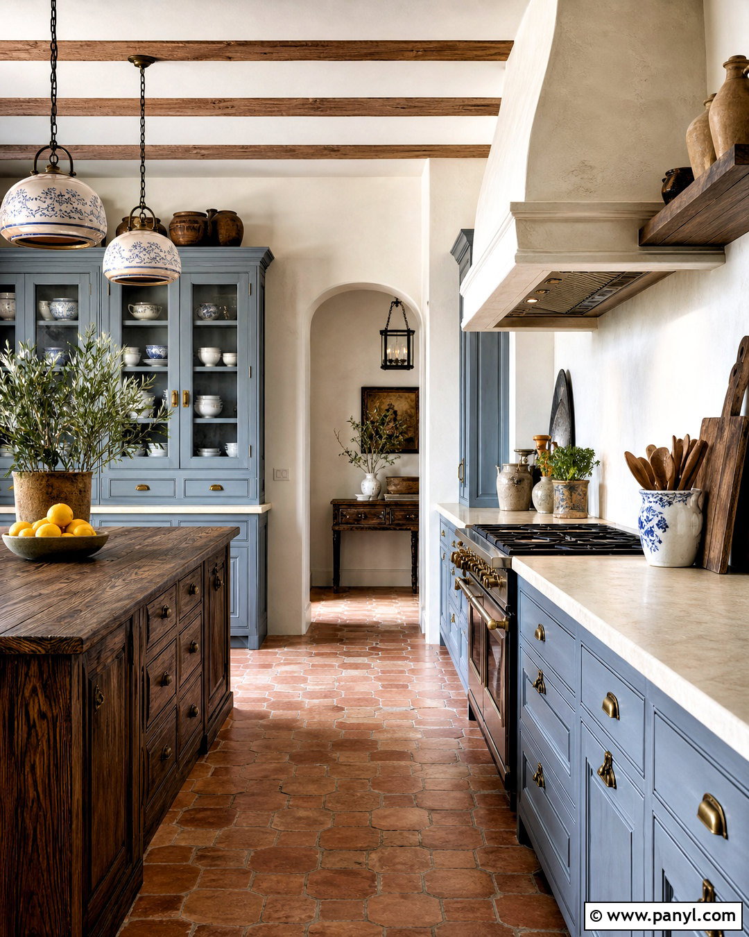 French Country Light Blue Kitchen - 20 light blue kitchen ideas