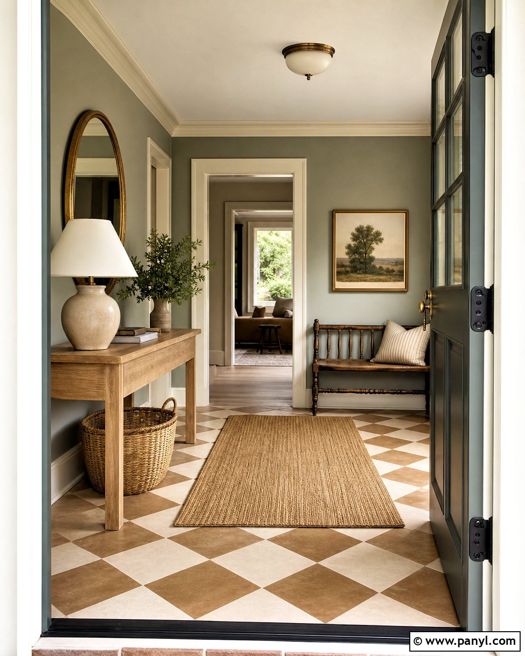 French Gray And Slipper Satin Entryway - 20 farrow and ball colour schemes