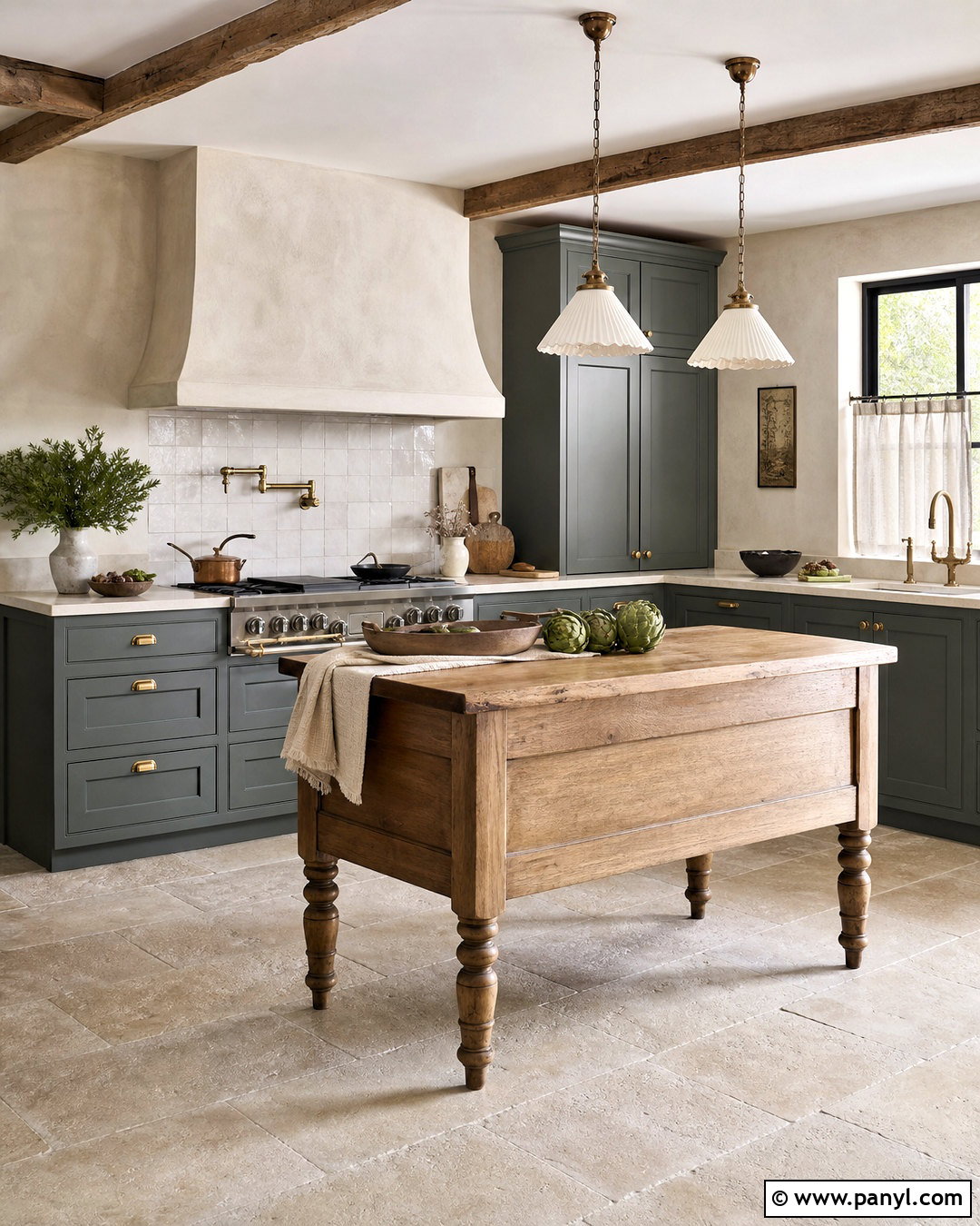 French Grey Farmhouse Kitchen - 20 grey farmhouse kitchen ideas
