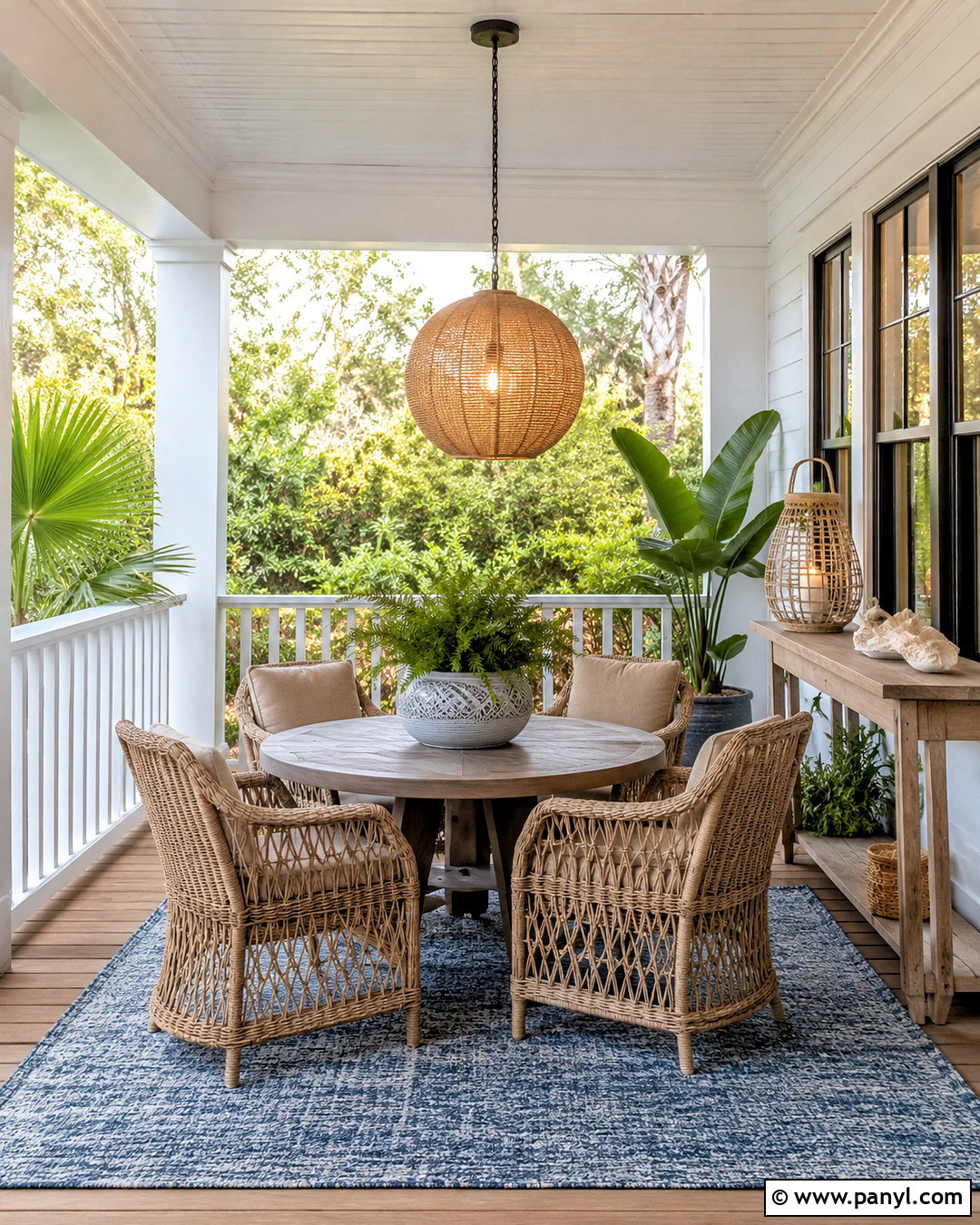 Front Porch Dining Area - 20 cozy front porch ideas